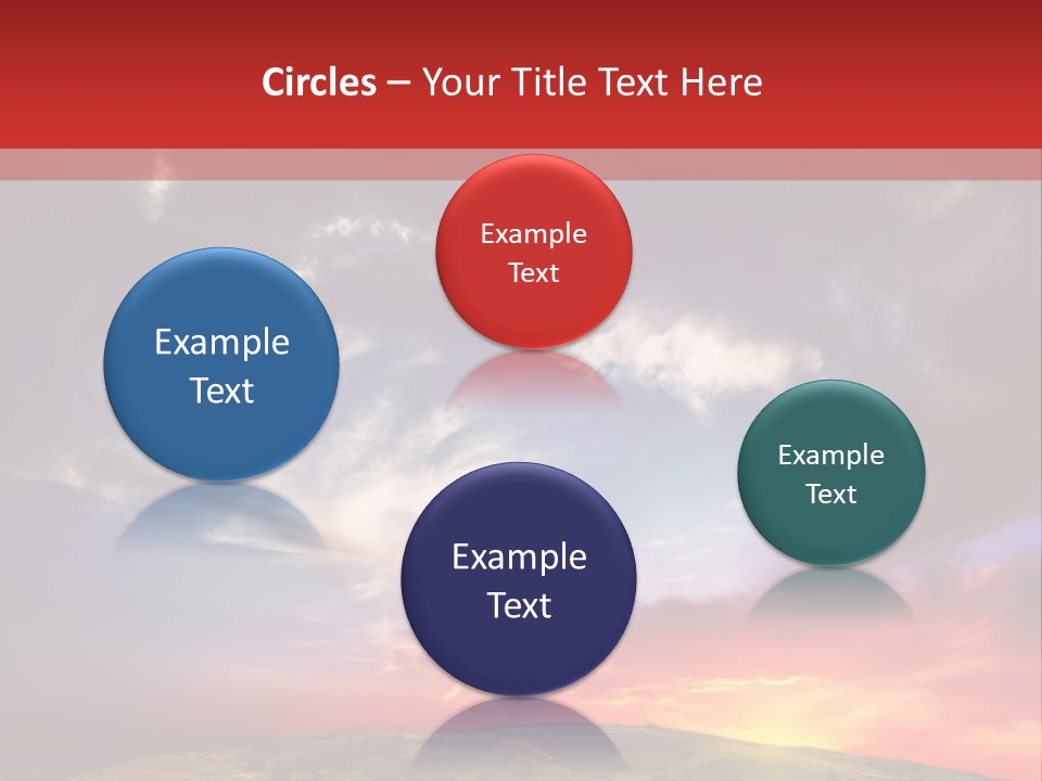 Desolate Sunlight Park PowerPoint Template
