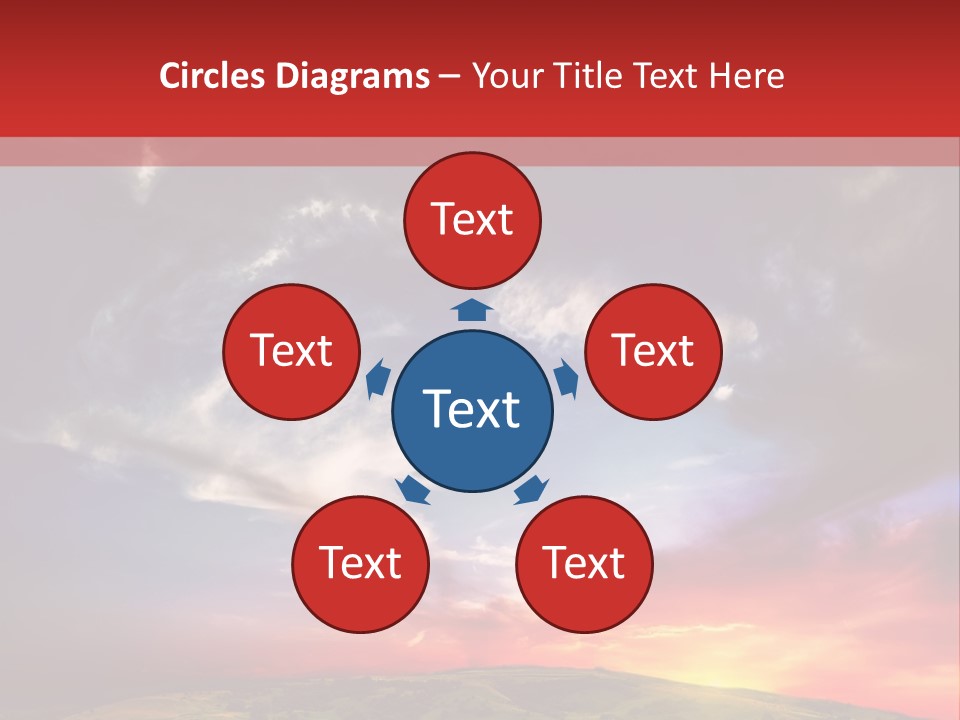 Desolate Sunlight Park PowerPoint Template