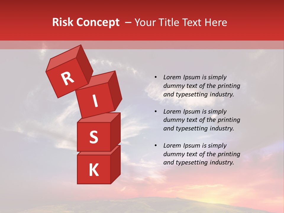 Desolate Sunlight Park PowerPoint Template