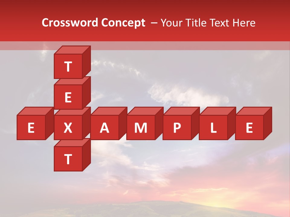 Desolate Sunlight Park PowerPoint Template