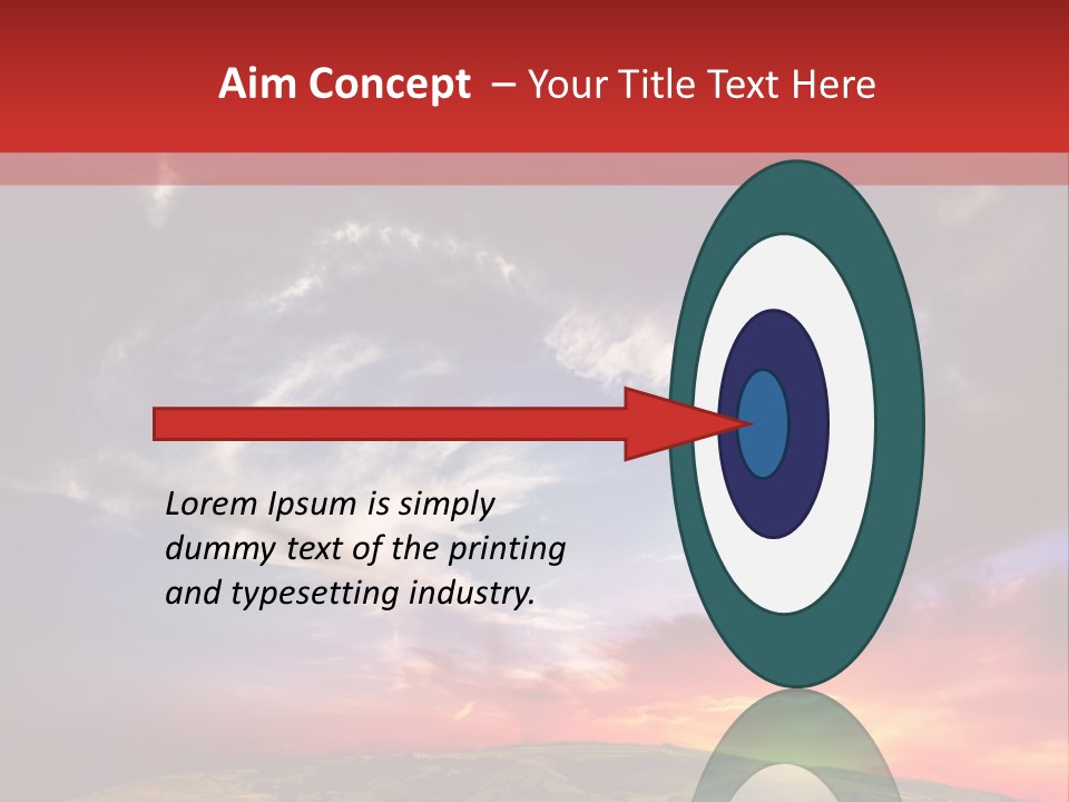 Desolate Sunlight Park PowerPoint Template