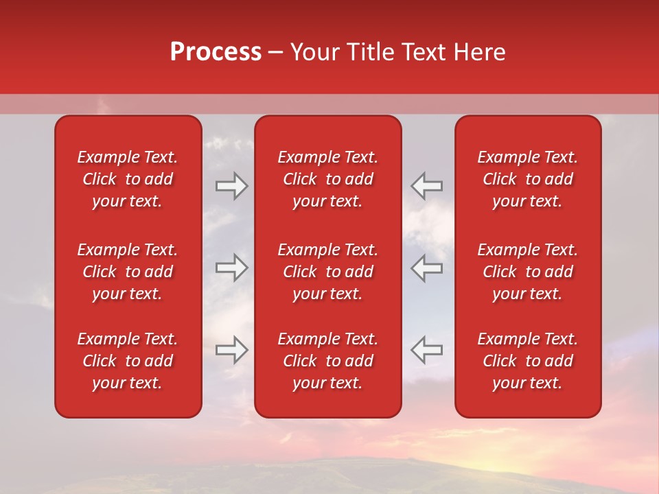 Desolate Sunlight Park PowerPoint Template