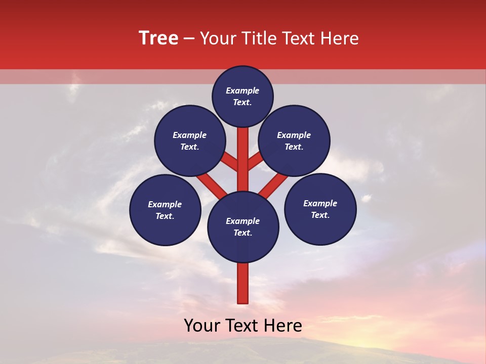 Desolate Sunlight Park PowerPoint Template