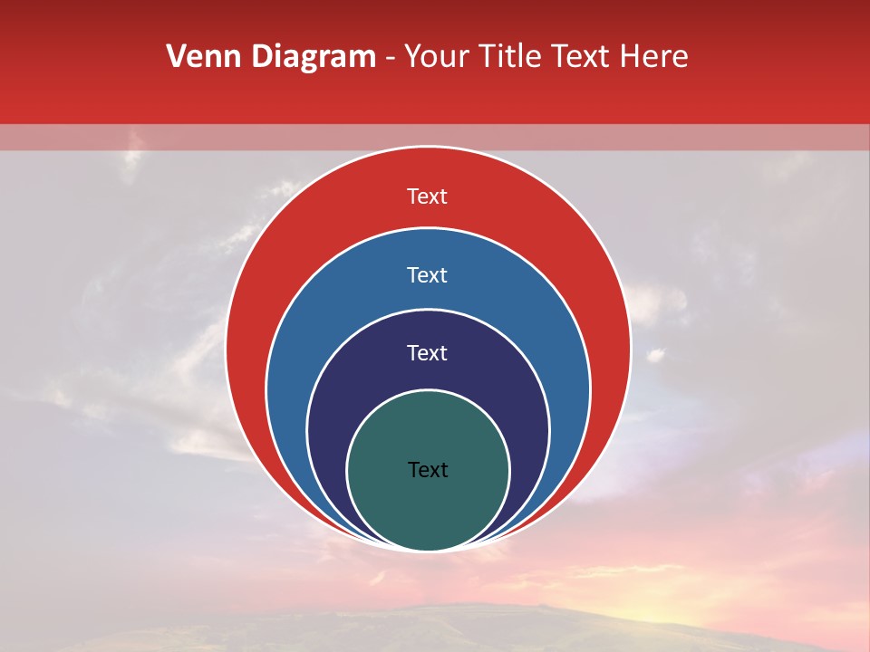 Desolate Sunlight Park PowerPoint Template
