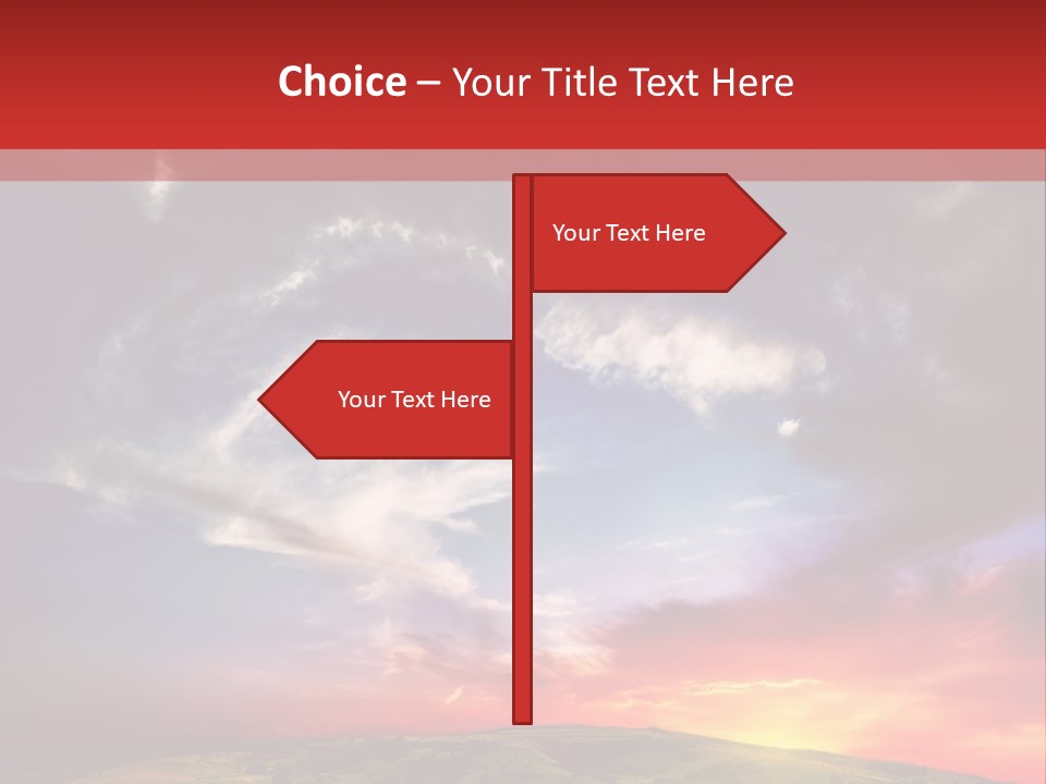 Desolate Sunlight Park PowerPoint Template