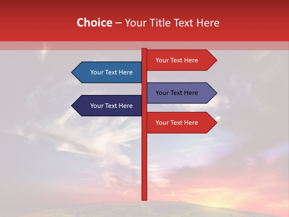 Desolate Sunlight Park PowerPoint Template