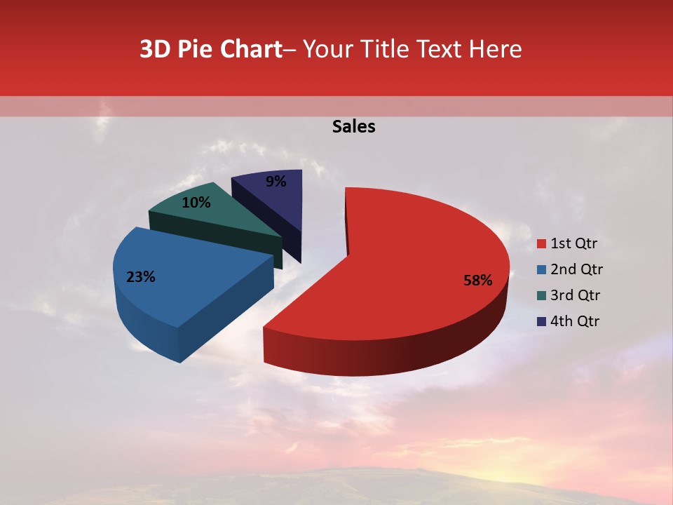 Desolate Sunlight Park PowerPoint Template