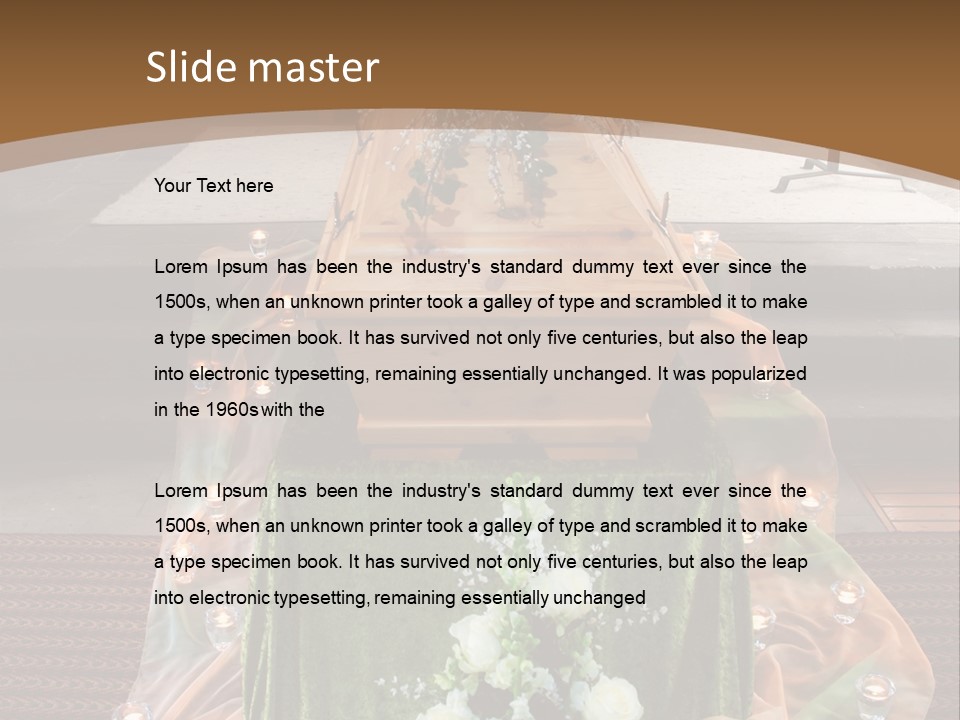 Crying Eternity Dignity PowerPoint Template