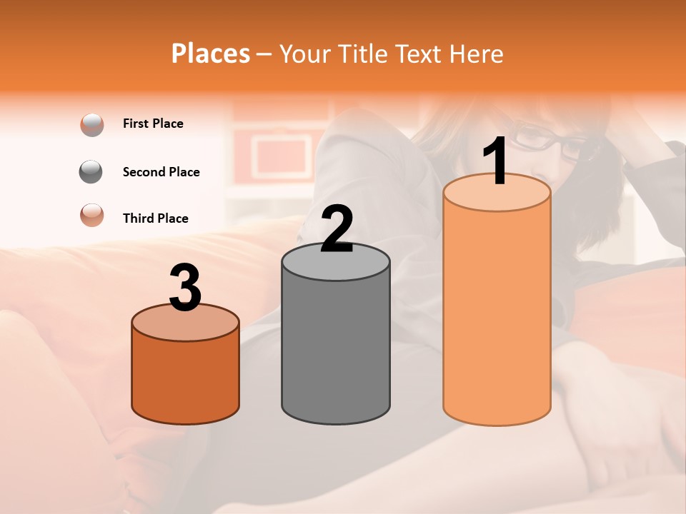 Female Sensual Stress PowerPoint Template