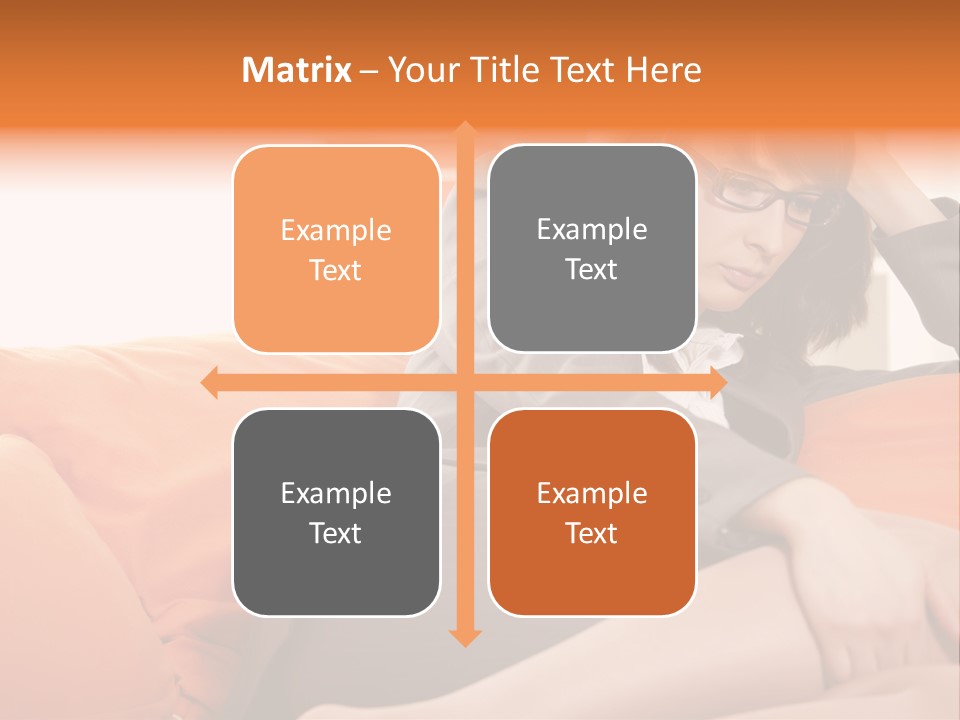 Female Sensual Stress PowerPoint Template