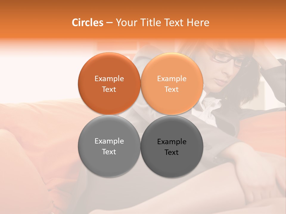 Female Sensual Stress PowerPoint Template