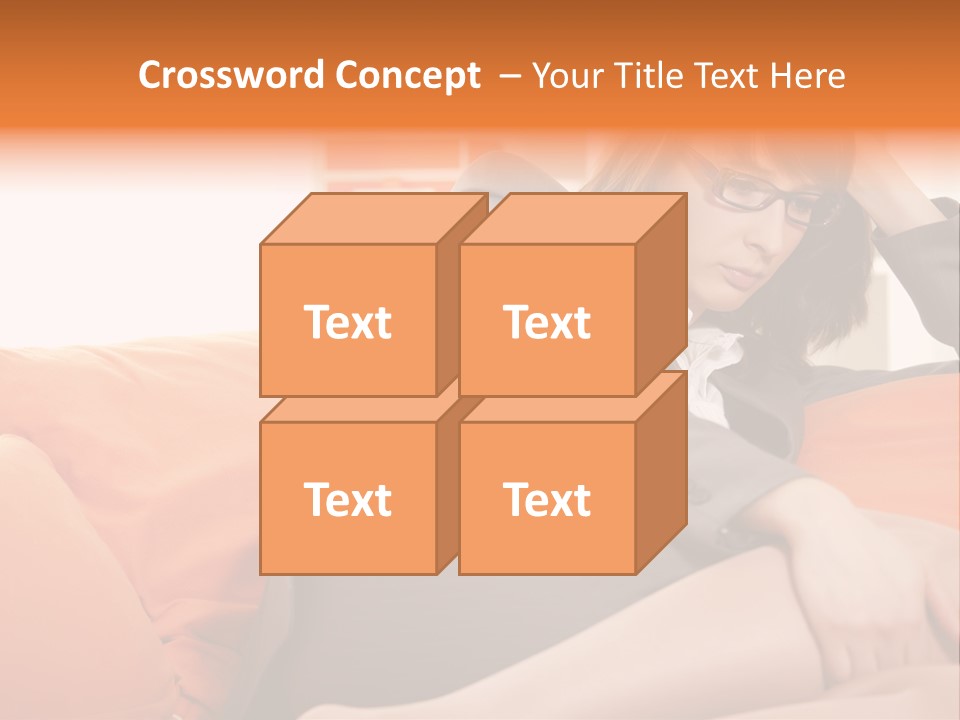 Female Sensual Stress PowerPoint Template