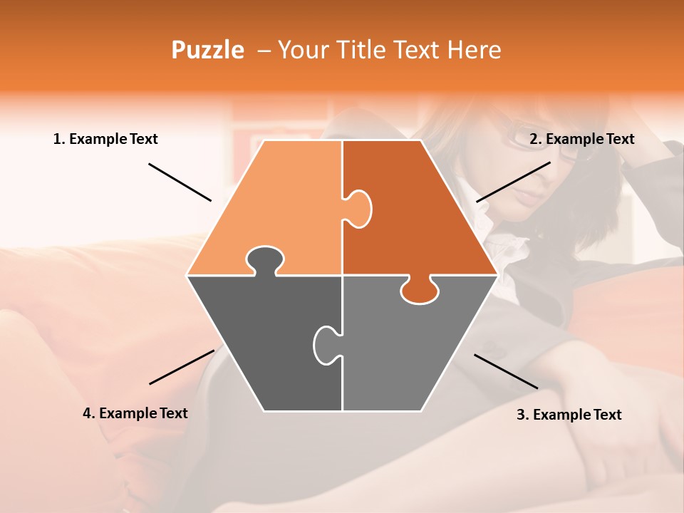 Female Sensual Stress PowerPoint Template