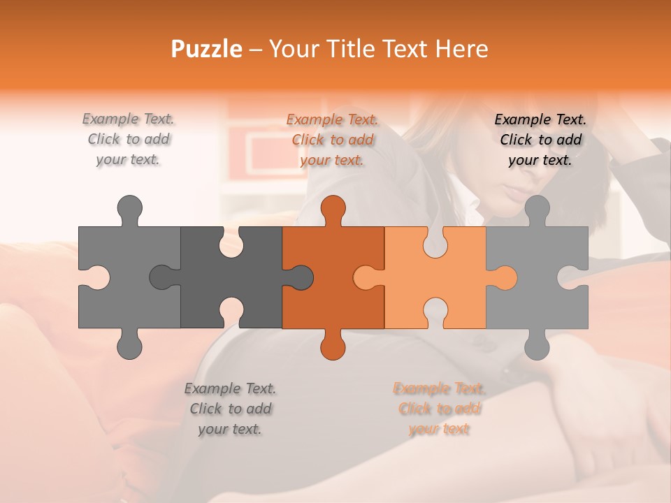 Female Sensual Stress PowerPoint Template