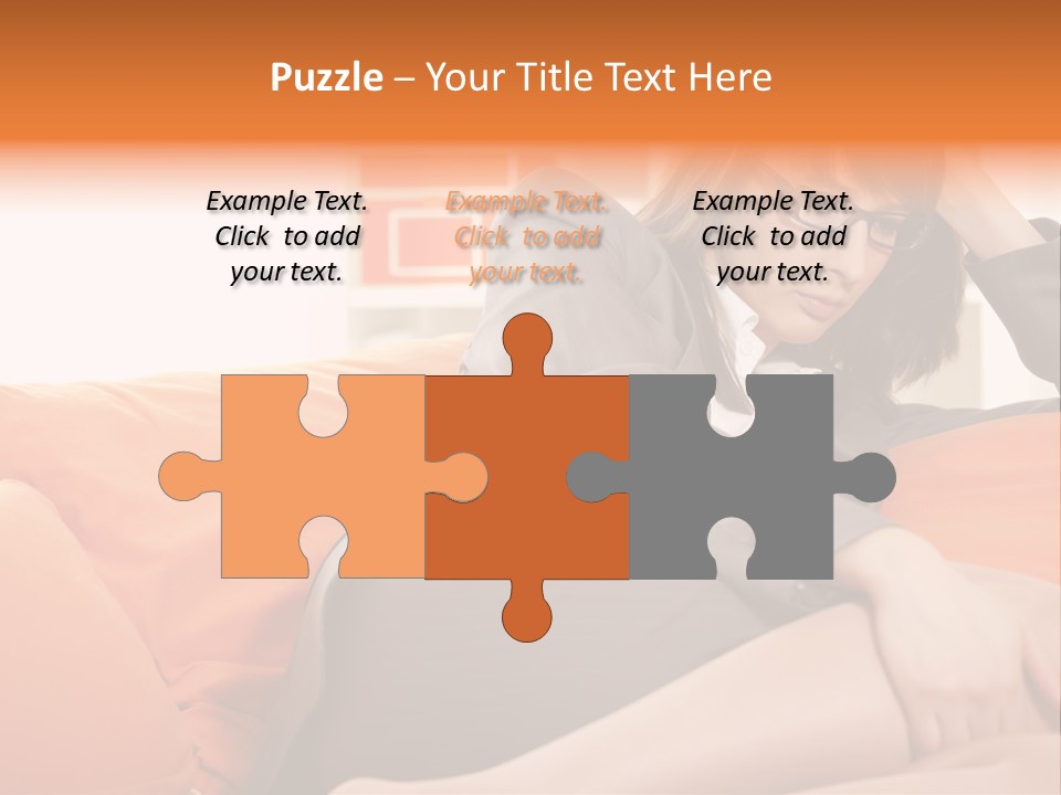 Female Sensual Stress PowerPoint Template