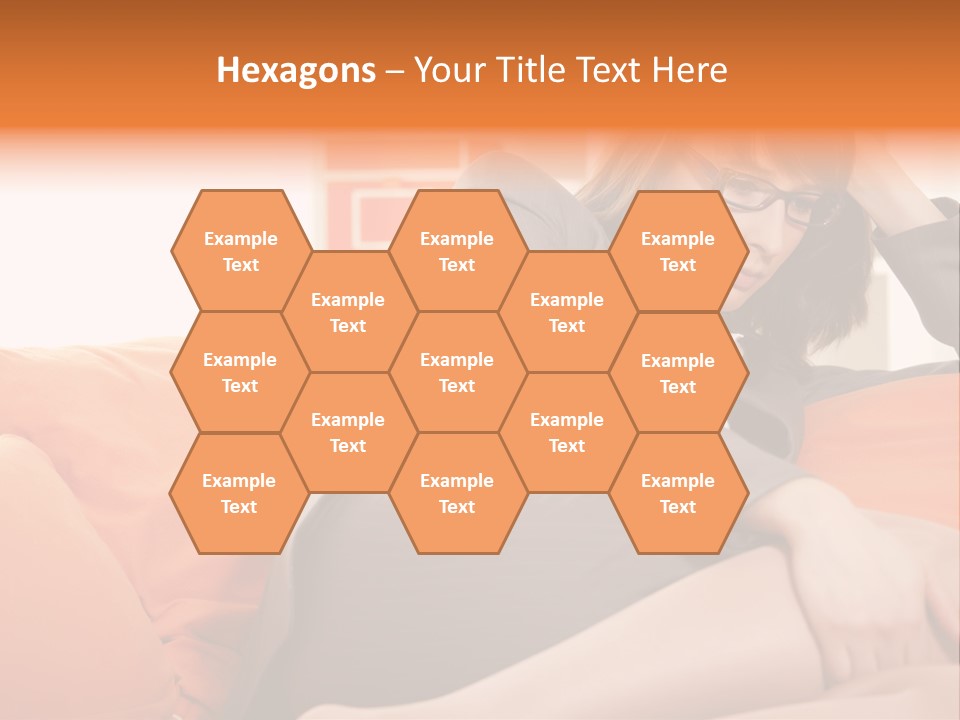 Female Sensual Stress PowerPoint Template