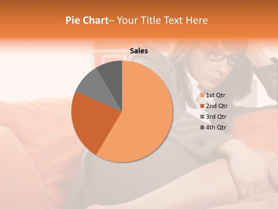 Female Sensual Stress PowerPoint Template