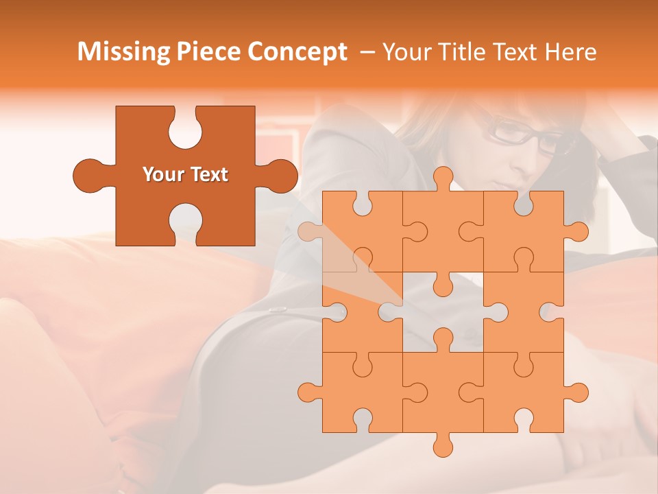 Female Sensual Stress PowerPoint Template