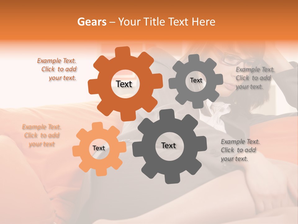 Female Sensual Stress PowerPoint Template