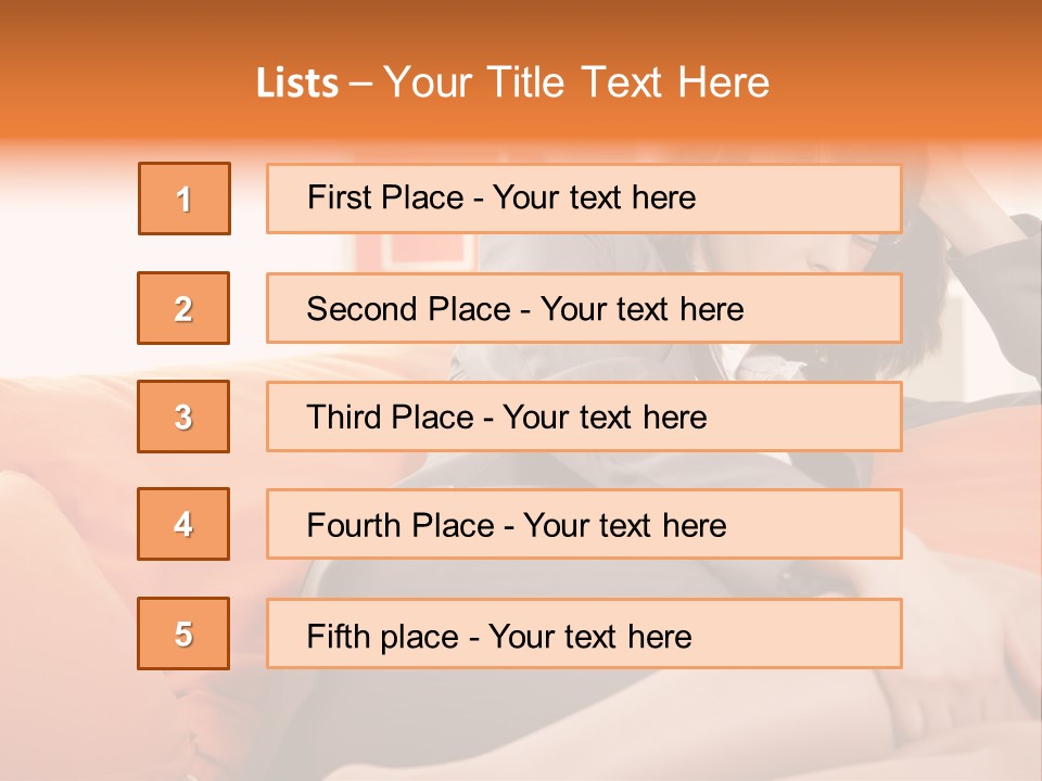 Female Sensual Stress PowerPoint Template