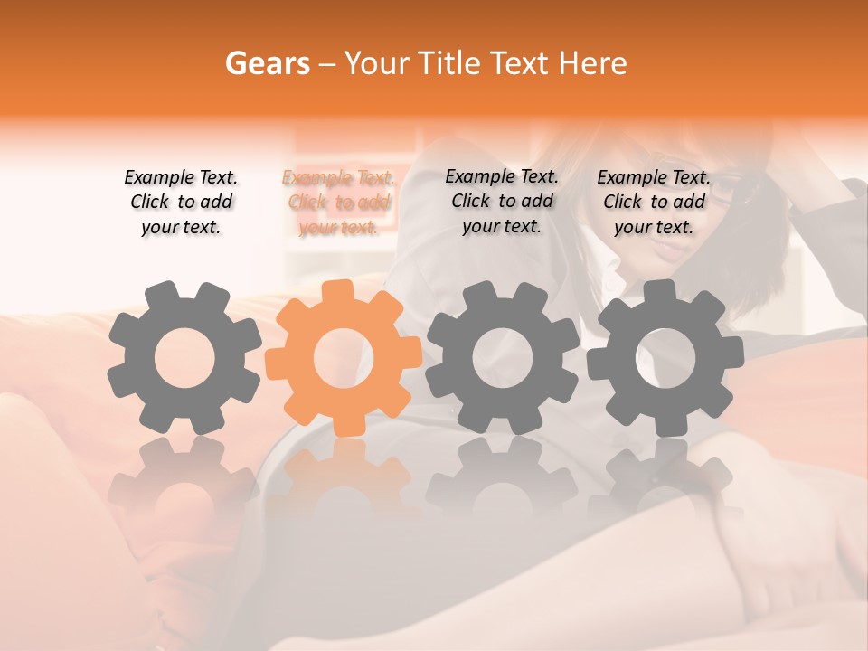 Female Sensual Stress PowerPoint Template