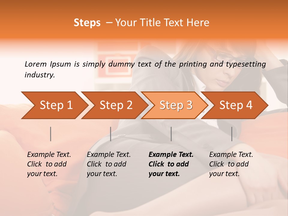 Female Sensual Stress PowerPoint Template