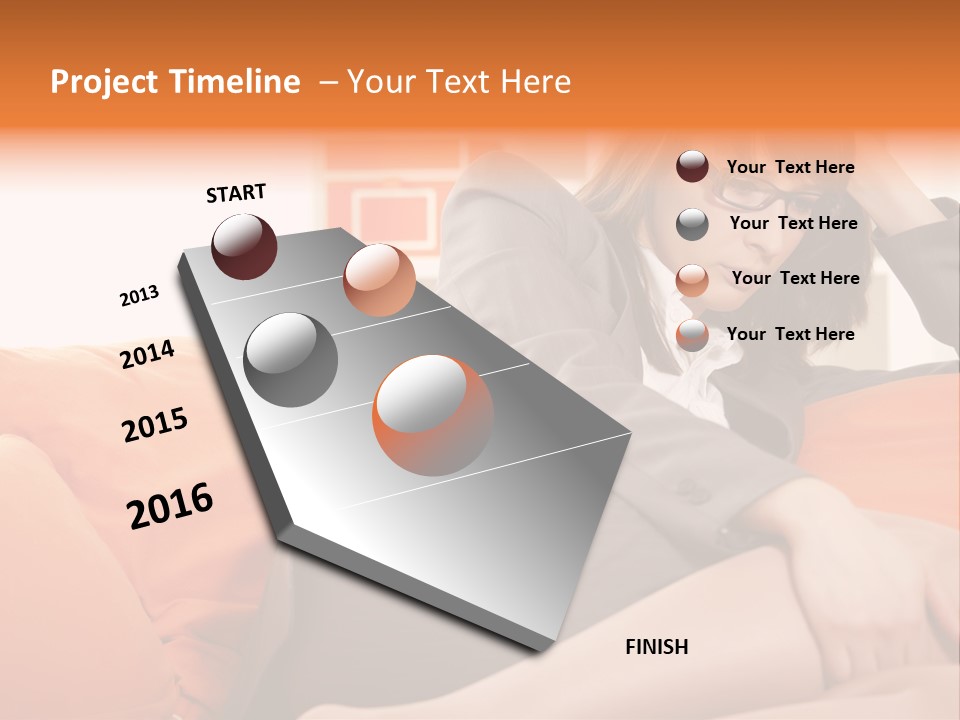 Female Sensual Stress PowerPoint Template