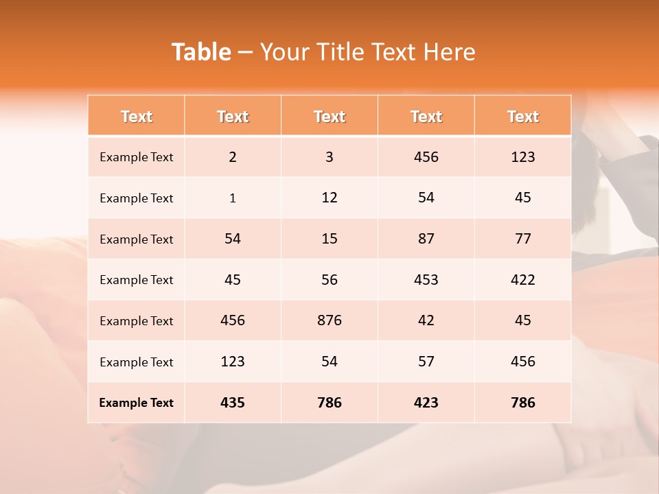 Female Sensual Stress PowerPoint Template