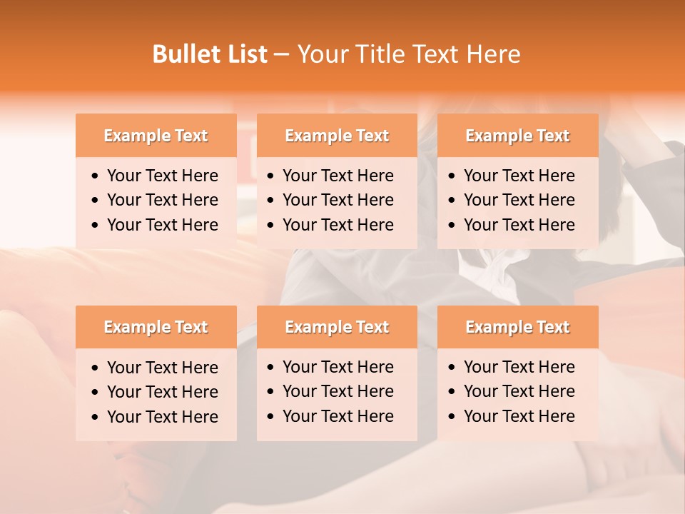 Female Sensual Stress PowerPoint Template