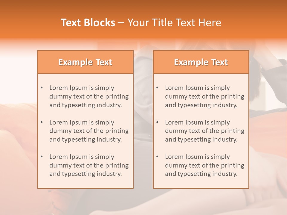 Female Sensual Stress PowerPoint Template