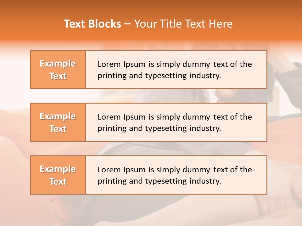 Female Sensual Stress PowerPoint Template