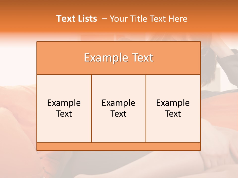 Female Sensual Stress PowerPoint Template