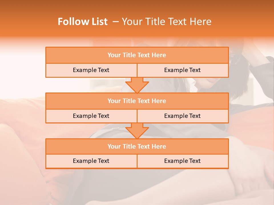 Female Sensual Stress PowerPoint Template