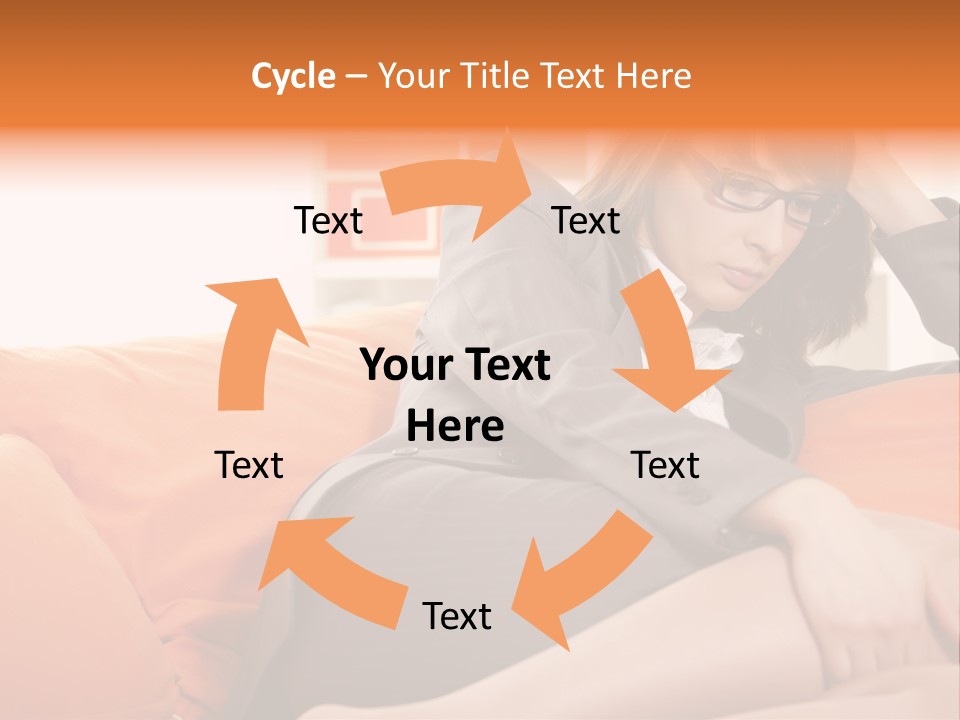 Female Sensual Stress PowerPoint Template
