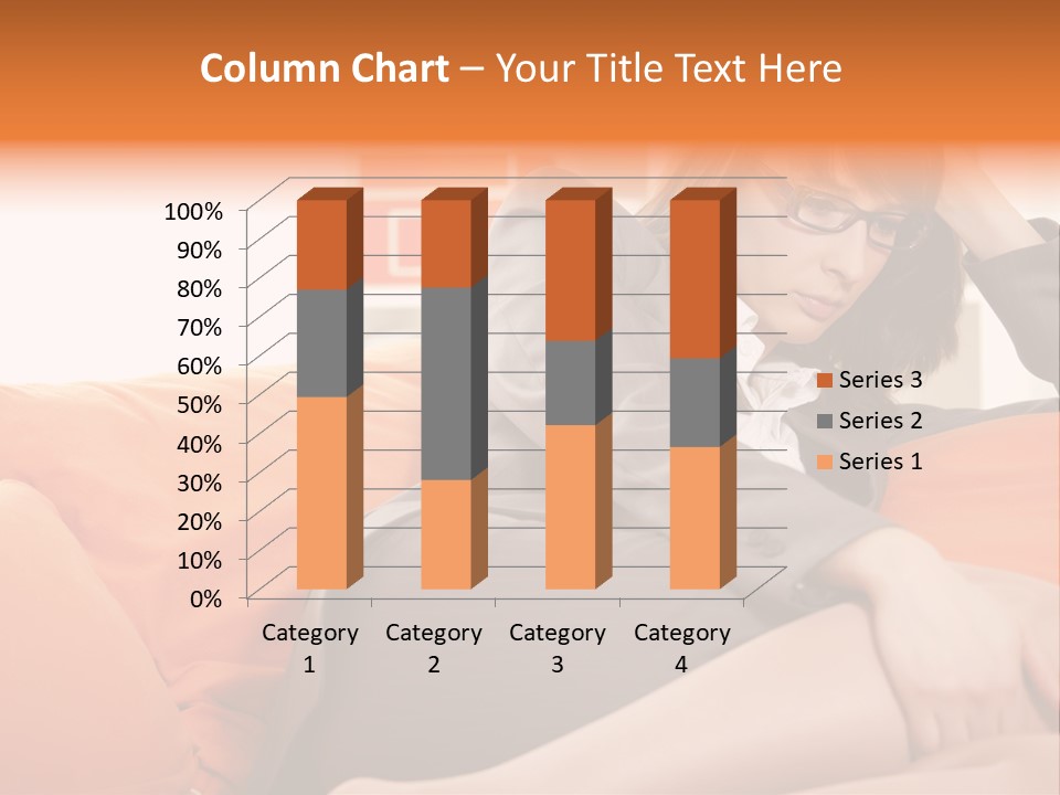 Female Sensual Stress PowerPoint Template