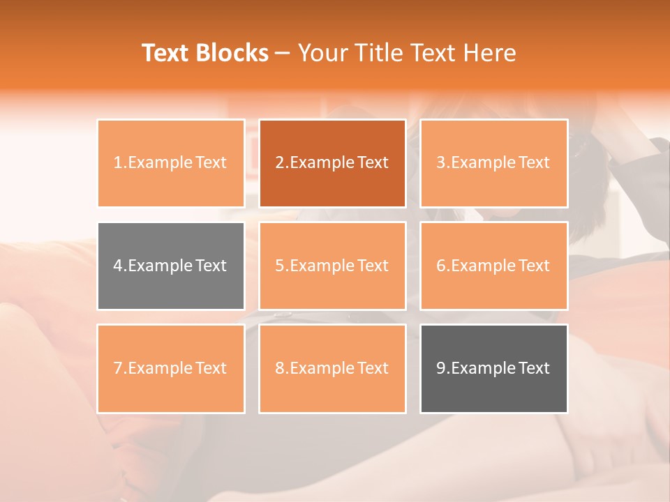 Female Sensual Stress PowerPoint Template