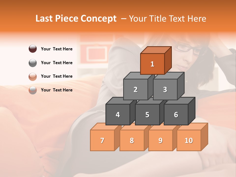 Female Sensual Stress PowerPoint Template