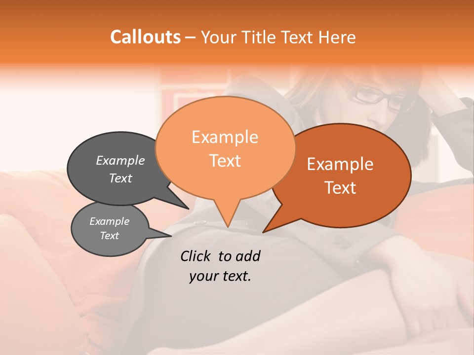 Female Sensual Stress PowerPoint Template