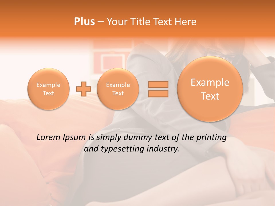 Female Sensual Stress PowerPoint Template