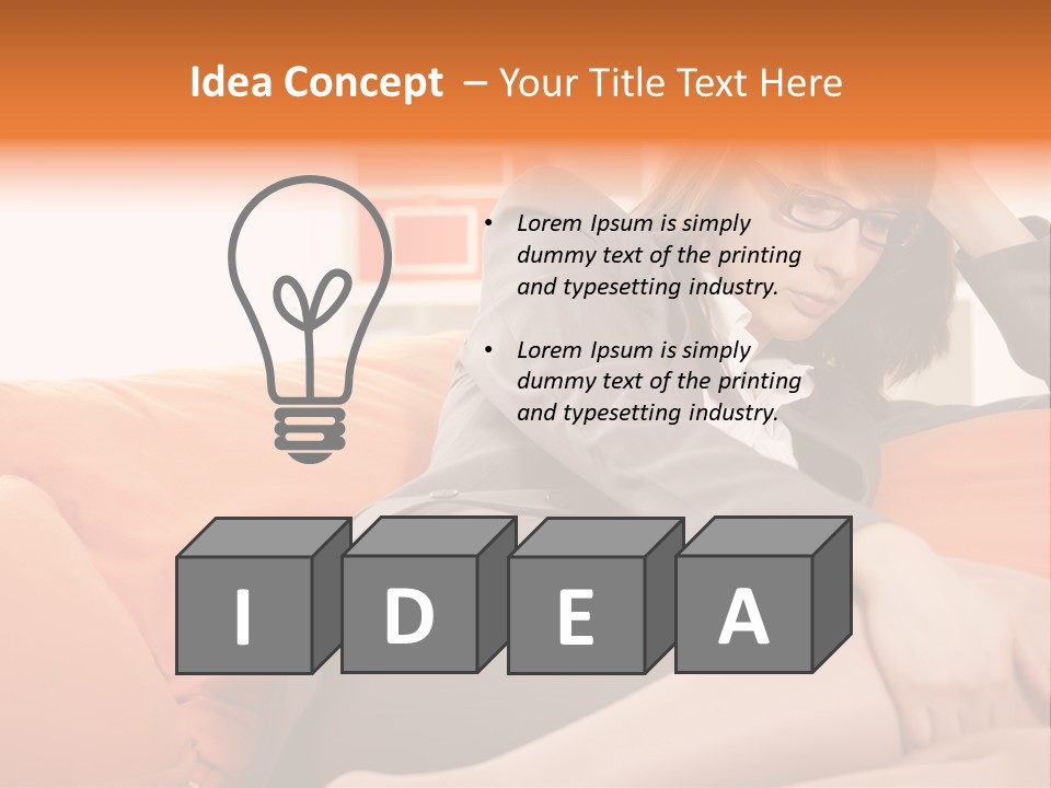 Female Sensual Stress PowerPoint Template