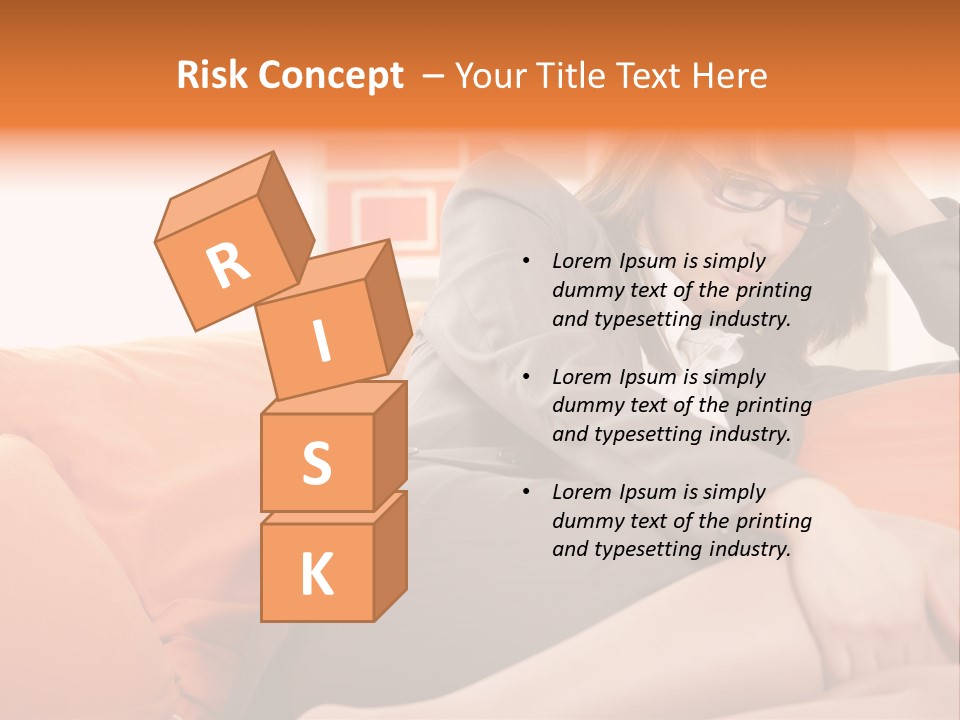 Female Sensual Stress PowerPoint Template