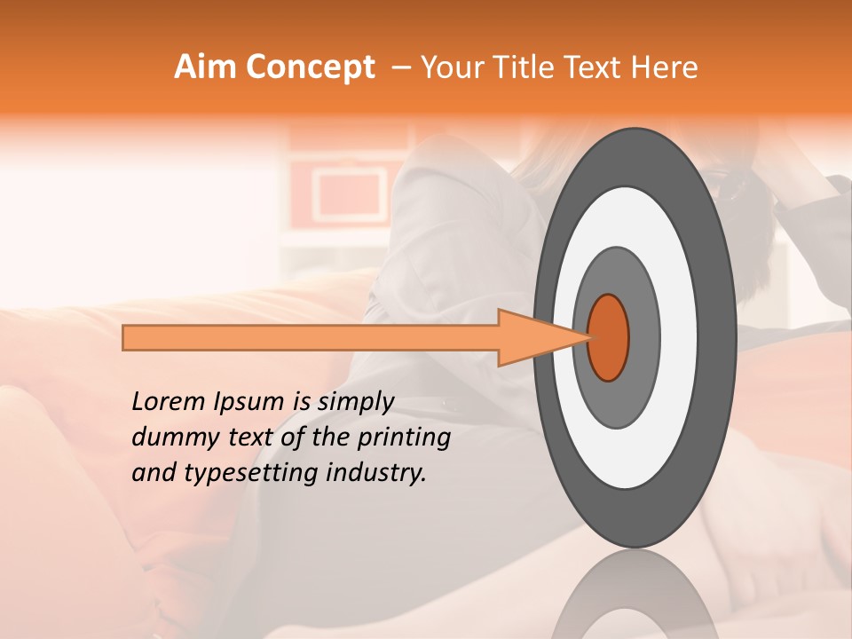 Female Sensual Stress PowerPoint Template