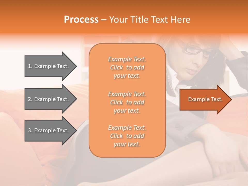 Female Sensual Stress PowerPoint Template