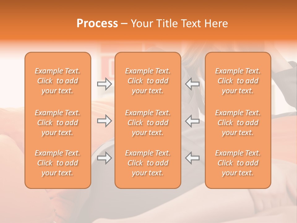 Female Sensual Stress PowerPoint Template