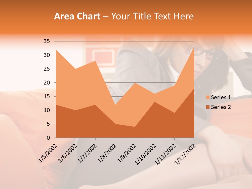 Female Sensual Stress PowerPoint Template
