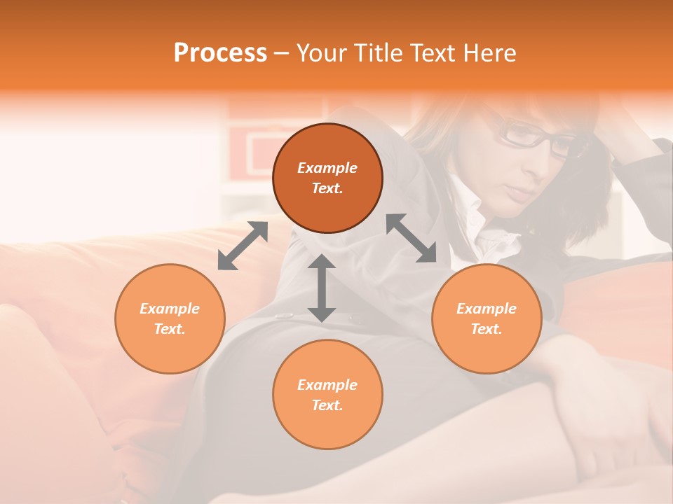 Female Sensual Stress PowerPoint Template