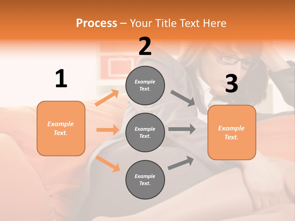 Female Sensual Stress PowerPoint Template