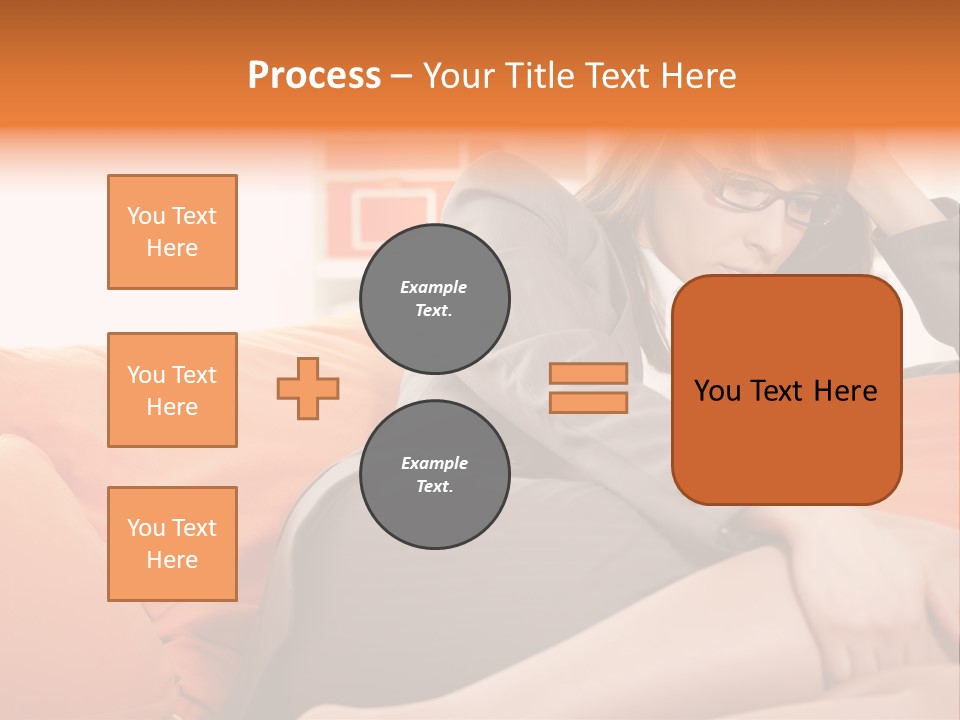 Female Sensual Stress PowerPoint Template