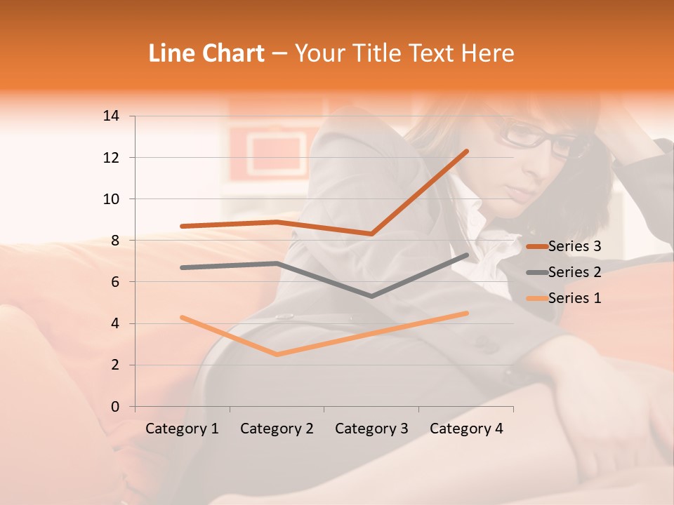 Female Sensual Stress PowerPoint Template
