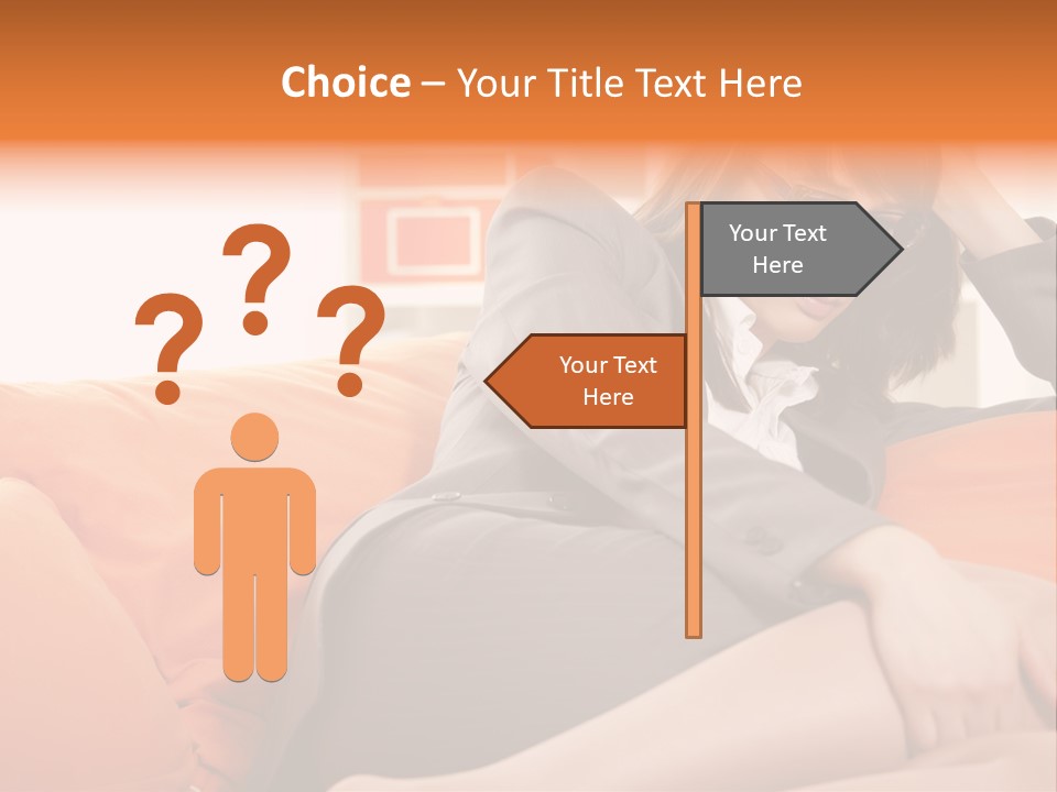 Female Sensual Stress PowerPoint Template